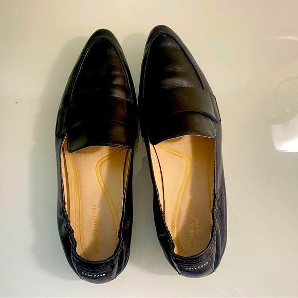 Cole Haan Ground Ambition Black  Leather Everyday Comfy Loafers Size 8 M - Picture 6 of 9
